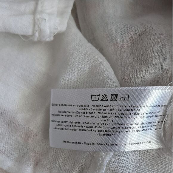 COMPANIA cotton skirt with calico flower print cotton lining size M @K - Picture 5 of 8